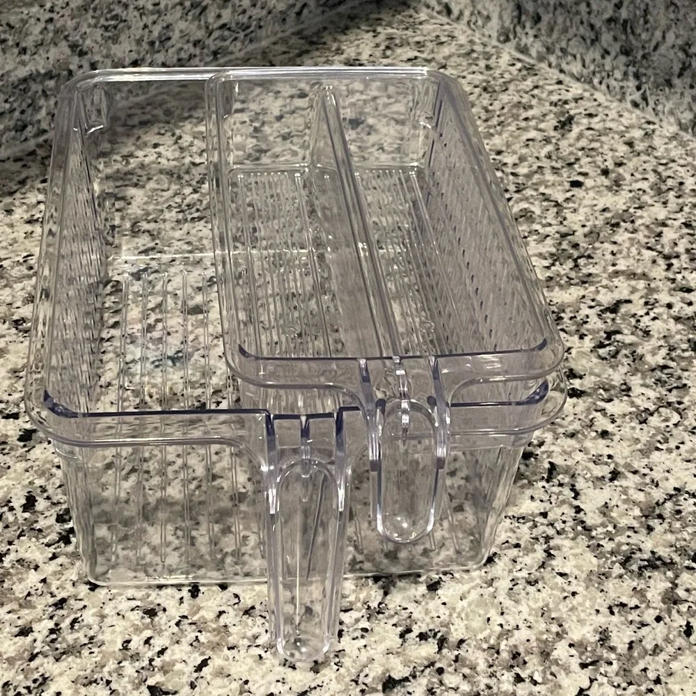 2 Clear Plastic Storage Bins - The Container Store